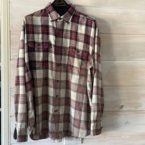 Bleached Ombré‎ Flannel Shirt